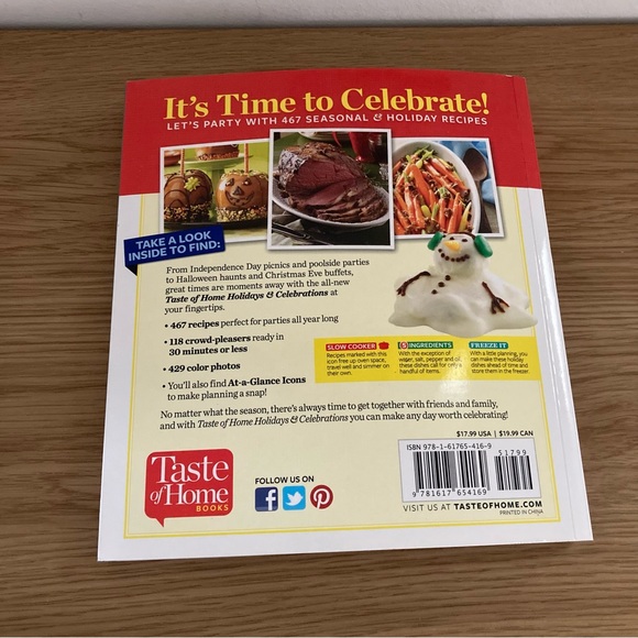 Taste of Home - Holidays & Celebrations 467 Recipes for Every Occasion - Picture 12 of 13